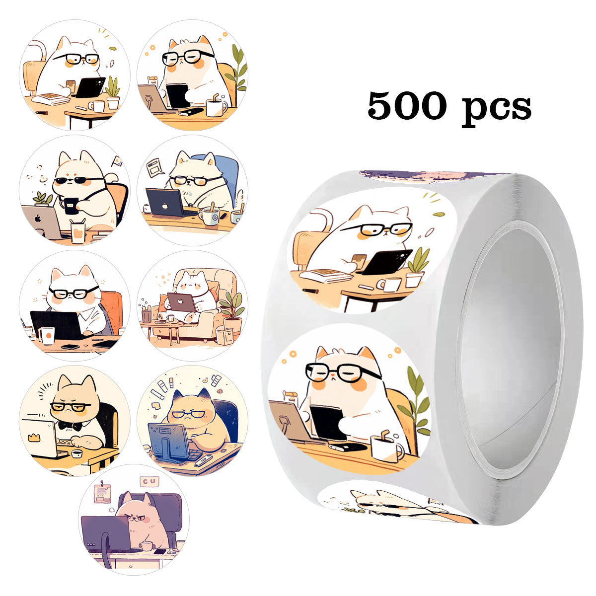 Cartoon Copper Plate Stickers For Stationery, Available As Fun And Durable Decorative Carton Stickers