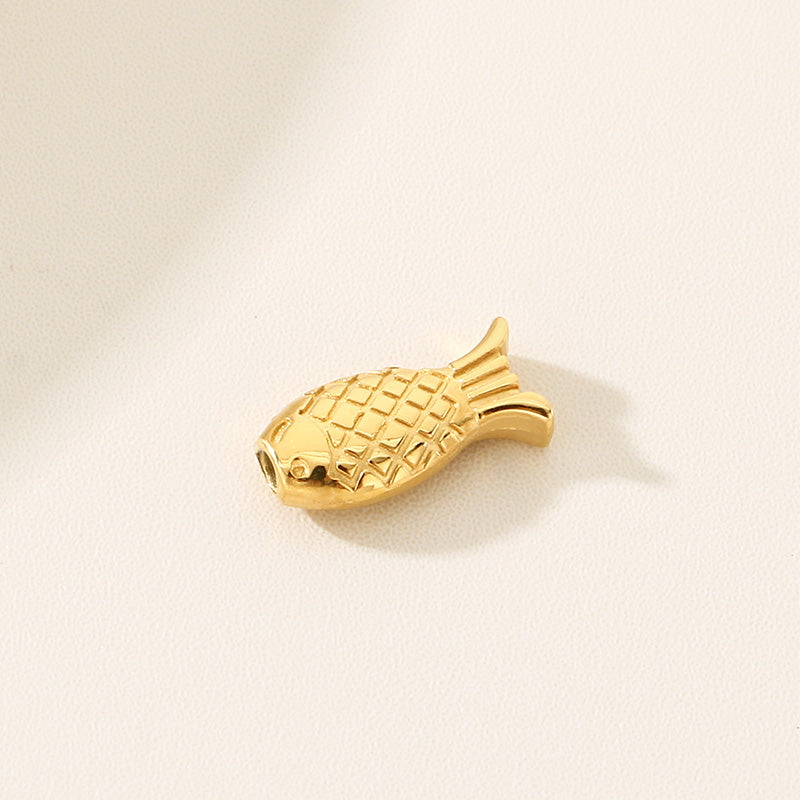 Heart Shape Pendant In 304 Stainless Steel With 18K Real Gold Plated 0.03µm PVD Coated Electroplated Finish, 1 Piece