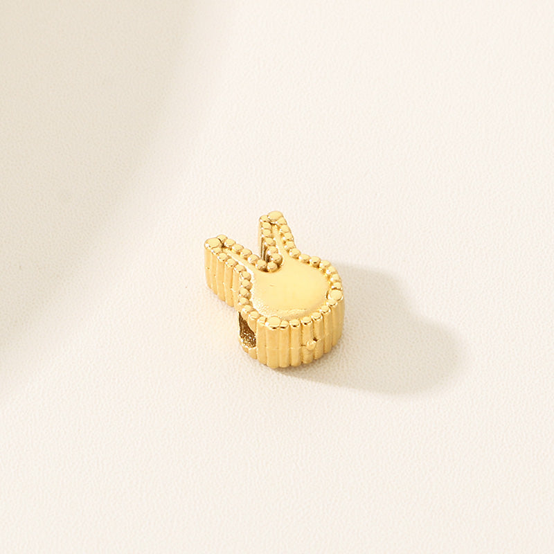 Heart Shape Pendant In 304 Stainless Steel With 18K Real Gold Plated 0.03µm PVD Coated Electroplated Finish, 1 Piece