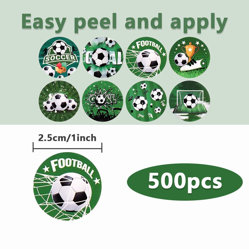 Football World Cup Match Stickers In 1 Roll Featuring Copper Plate Sticker Material