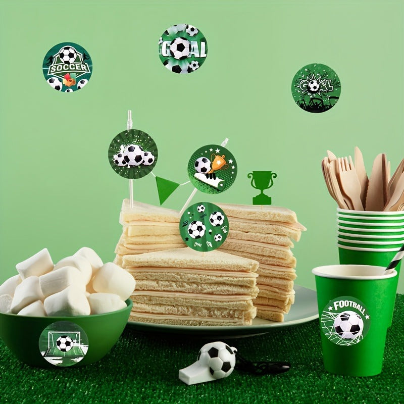 Football World Cup Match Stickers In 1 Roll Featuring Copper Plate Sticker Material