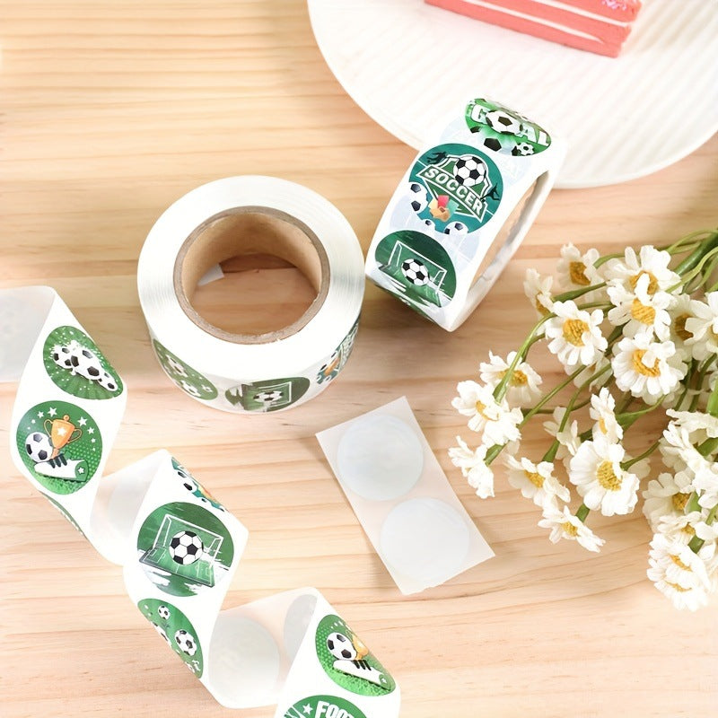 Football World Cup Match Stickers In 1 Roll Featuring Copper Plate Sticker Material