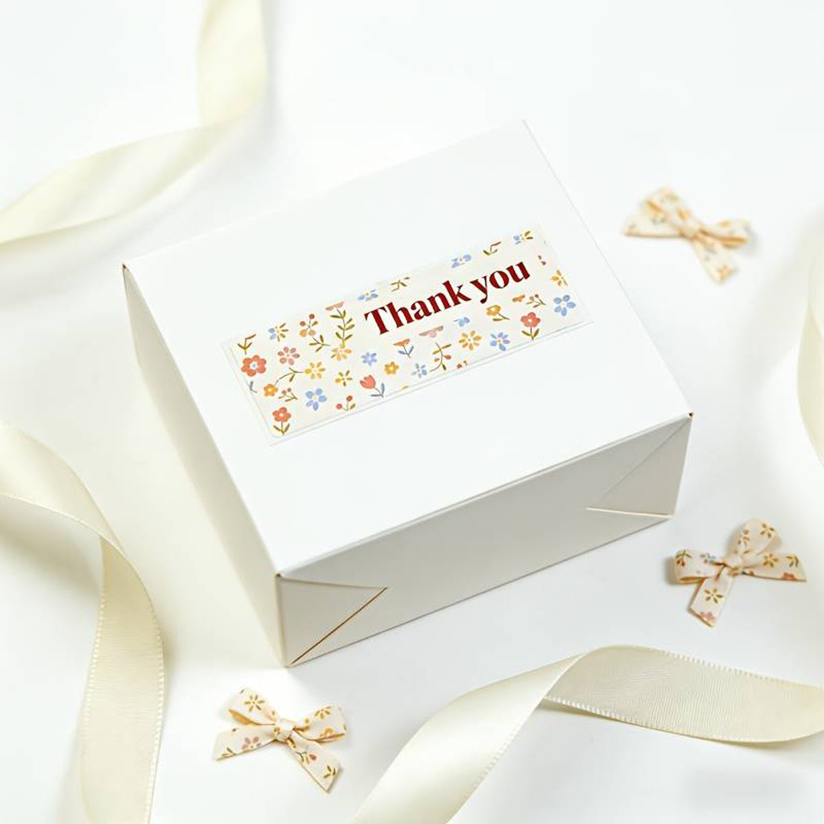 Flowers Paper Stickers, 1 Roll Of Decorative Floral Stickers For Stationery