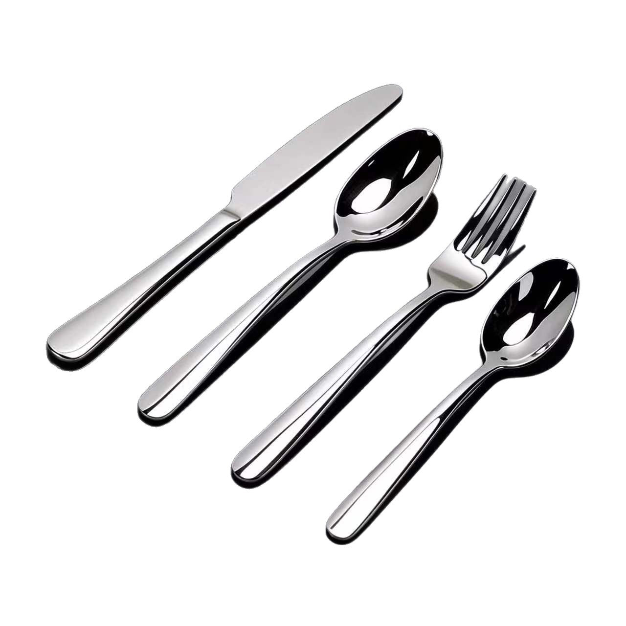 Elegant Solid Color Tableware Set With 304 Stainless Steel Inner Liner, Perfect For Birthday Celebrations
