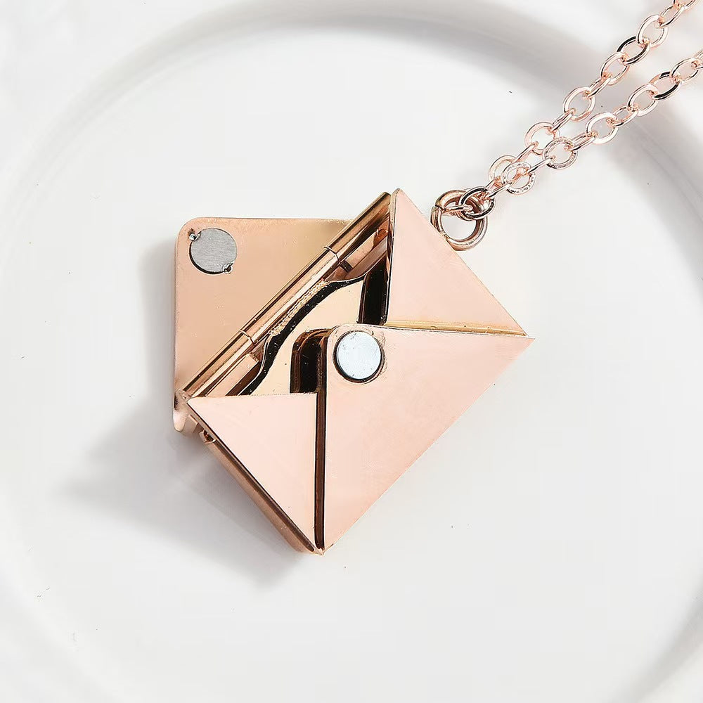 Heart Shape Necklace In Gold Featuring Electroplated Titanium Steel Pendant With Unisex Cable Chain