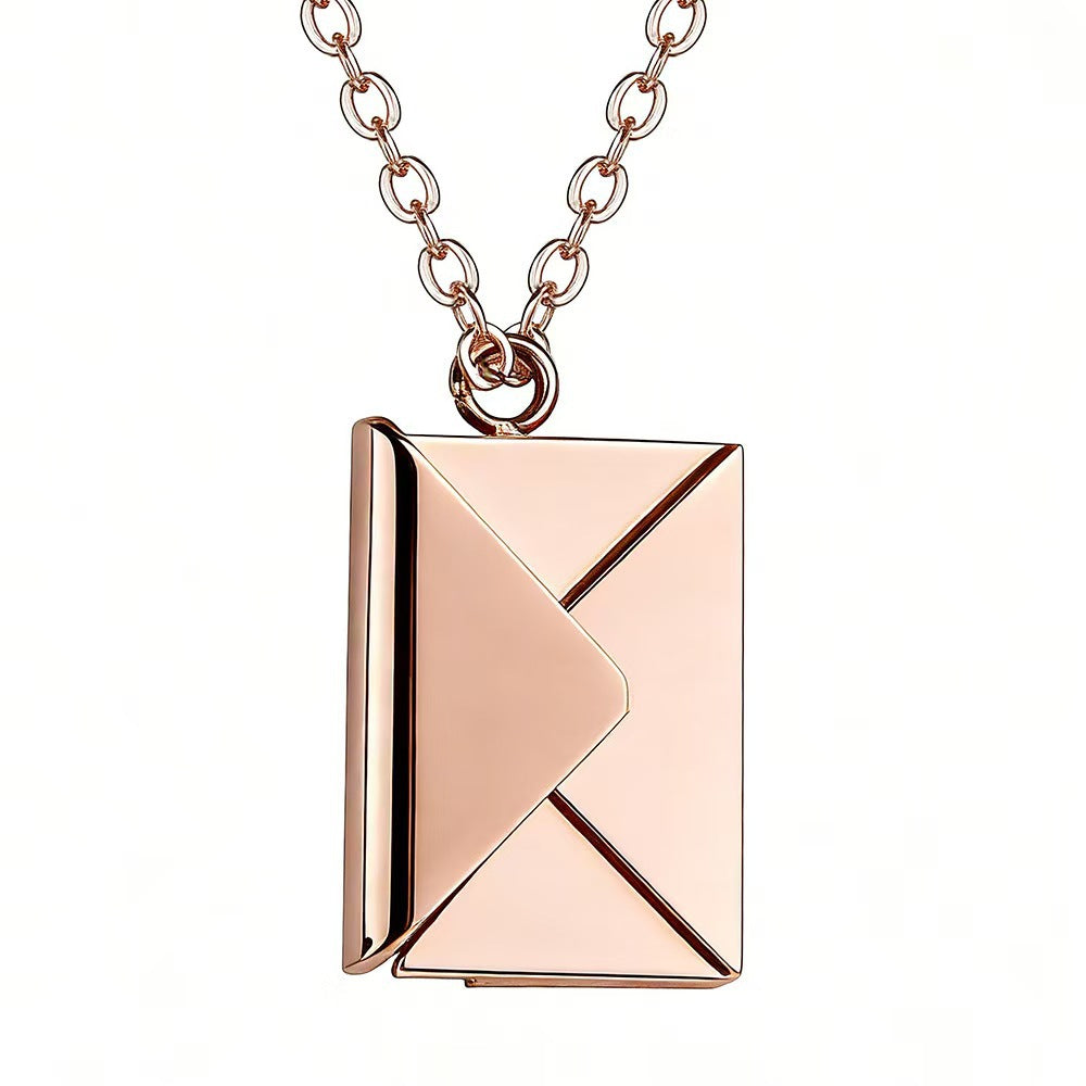 Heart Shape Necklace In Gold Featuring Electroplated Titanium Steel Pendant With Unisex Cable Chain