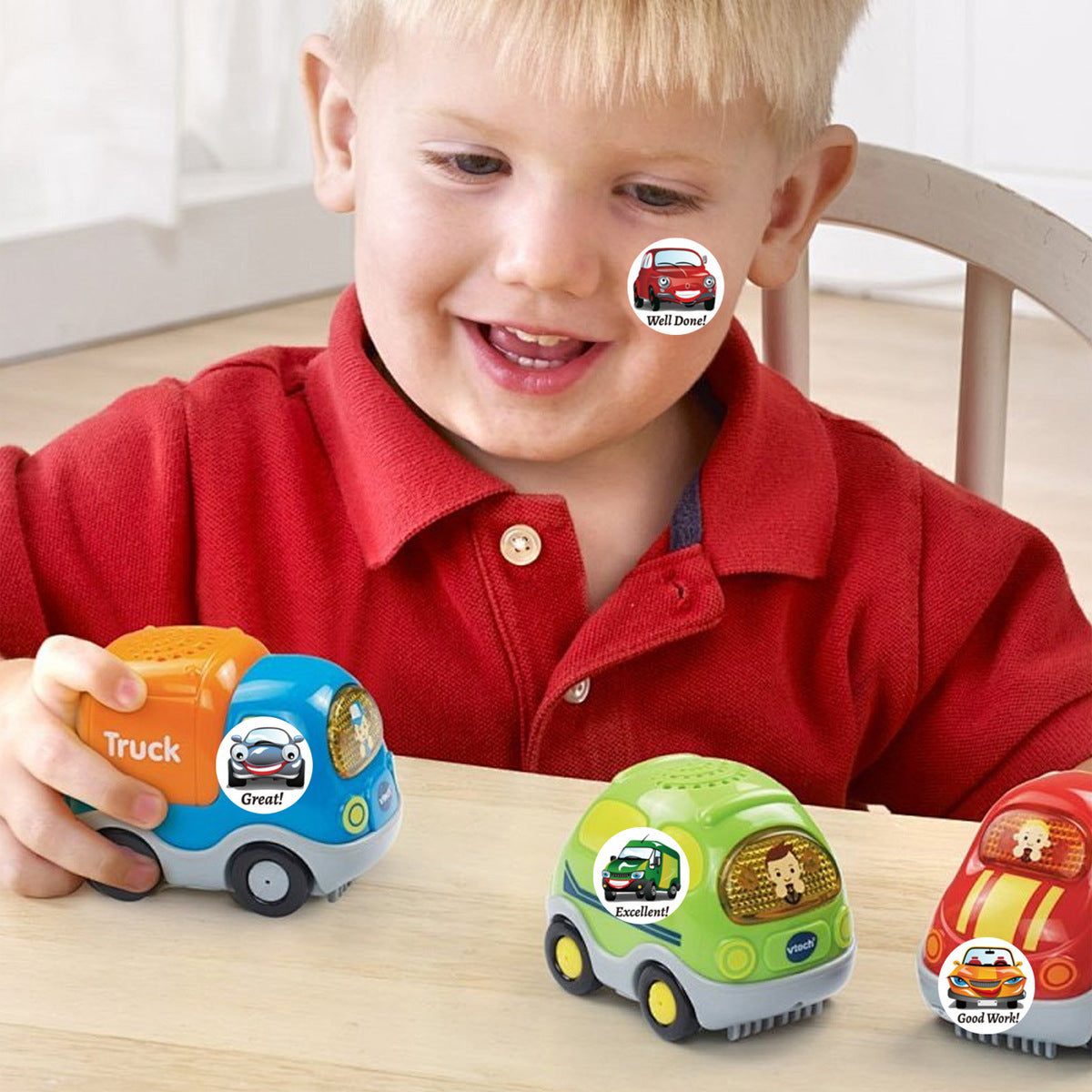 Cartoon Stickers 1 Roll Featuring Durable Copper Plate Material For Creative Stationery Use