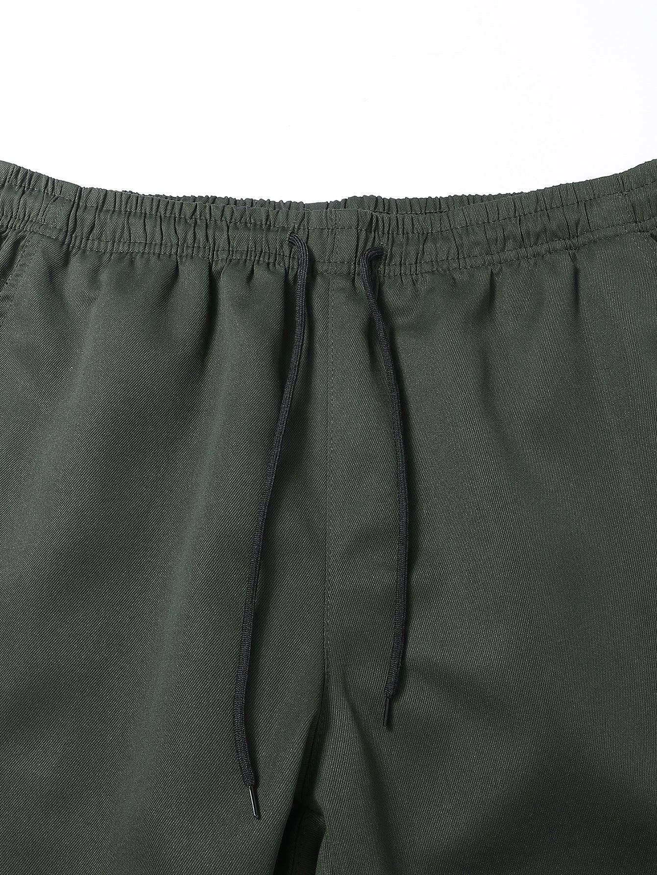 Men's Casual Solid Color Ankle-Length Cargo Pants In Polyester Fabric Featuring Multiple Pockets