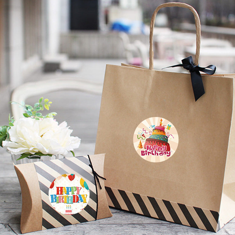 Birthday Cake Paper Stickers, Perfect For Birthday Celebrations And Party Decorations