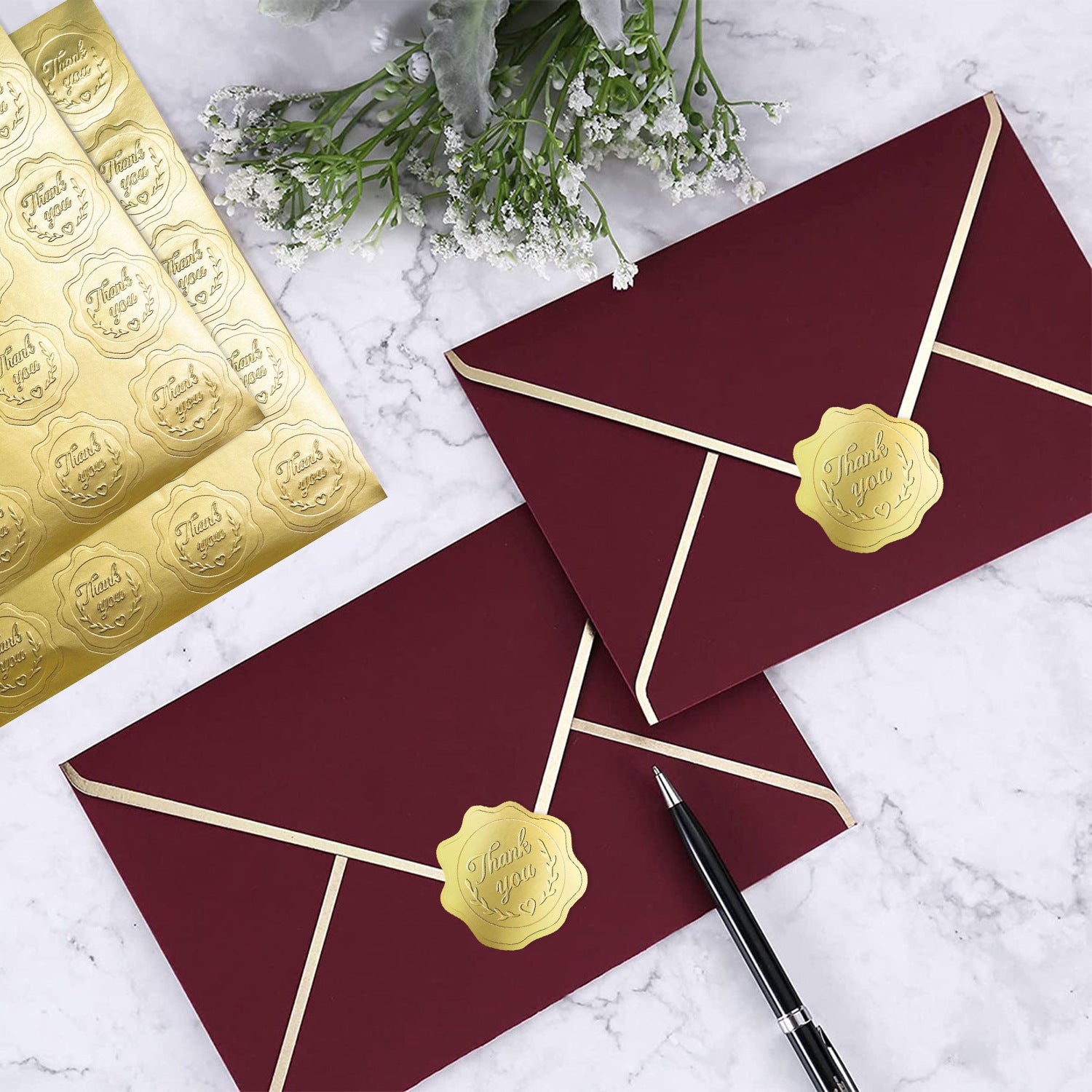 Birthday Envelope Stickers Made Of PVC Self-Adhesive Material, Perfect For Decorating Cards And Gifts