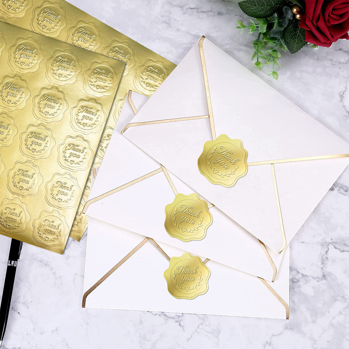 Birthday Envelope Stickers Made Of PVC Self-Adhesive Material, Perfect For Decorating Cards And Gifts