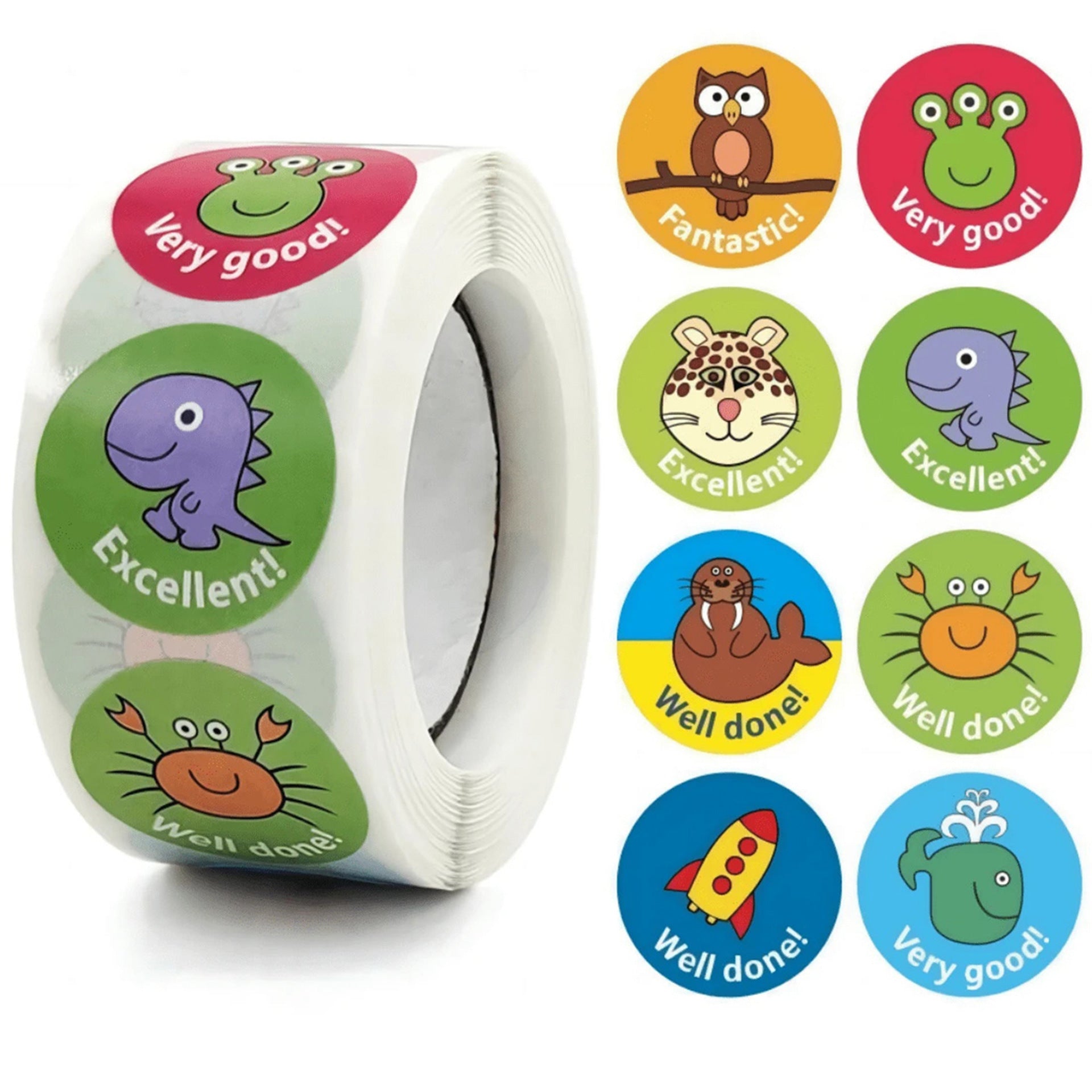 Animal Paper Stickers For School Use, Perfect For Decorating Notebooks And Stationery