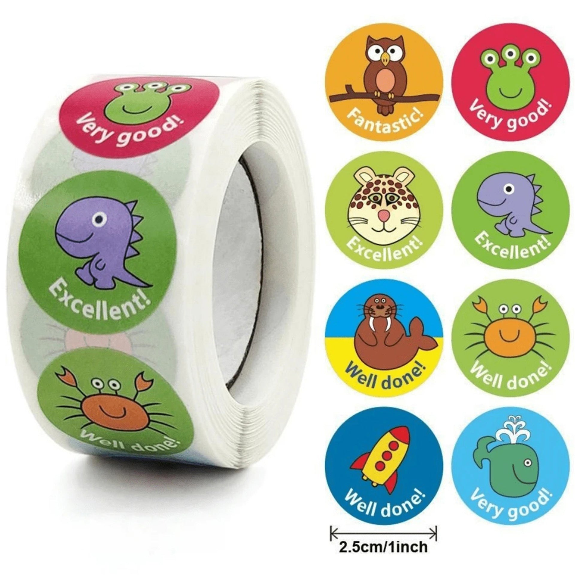 Animal Paper Stickers For School Use, Perfect For Decorating Notebooks And Stationery