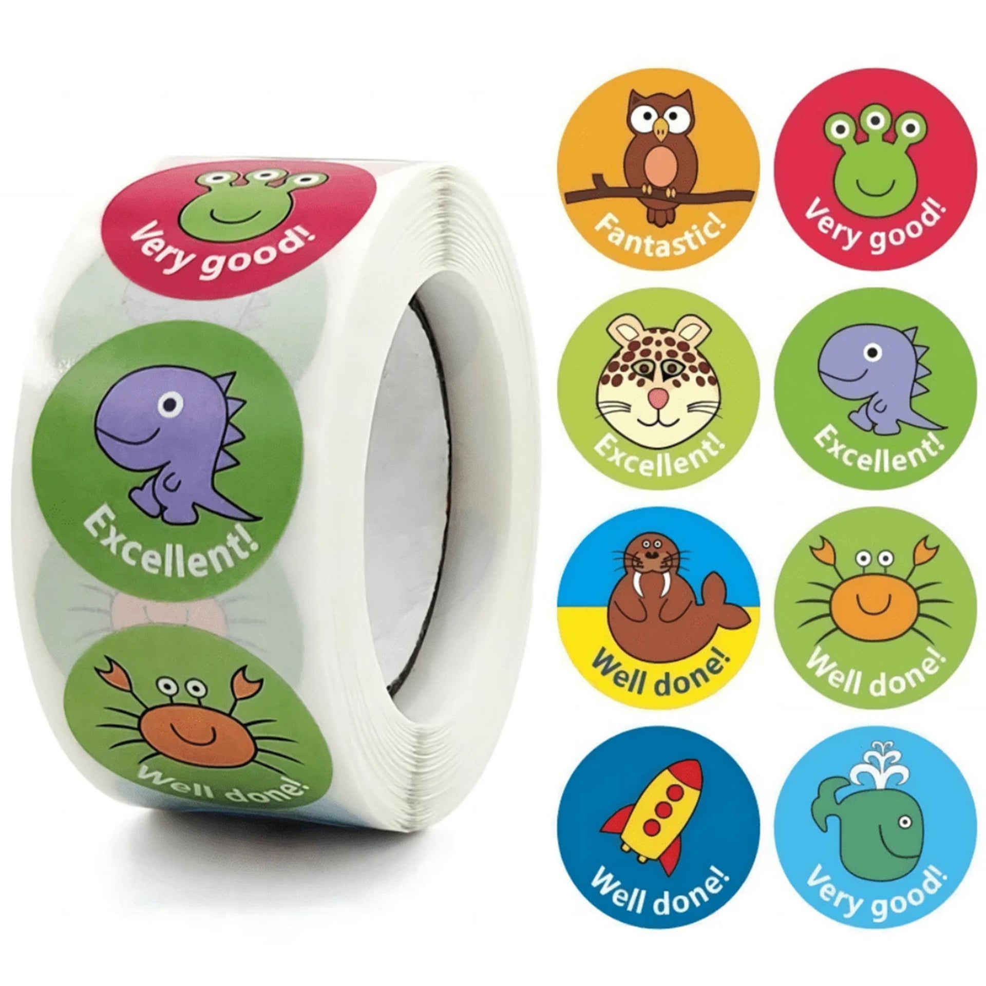 Animal Paper Stickers For School Use, Perfect For Decorating Notebooks And Stationery