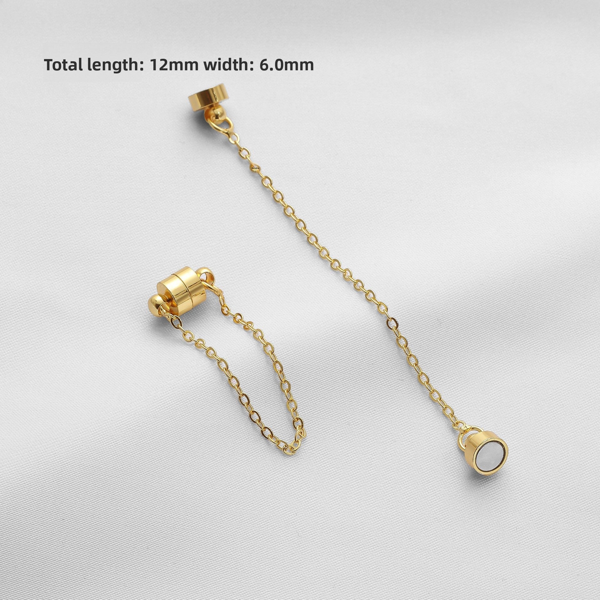 14k Gold Filled Jewelry Buckle With Magnetic Clasp Closure, Electroplated And 14K Real Gold Plated, 1 PCS Package In Gold