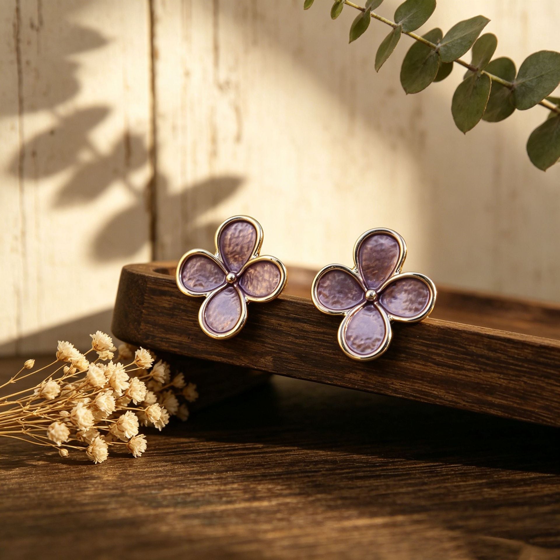 Handmade Lucky Heart Stud Earrings For Women With 304 Stainless Steel Zinc Alloy Material, Perfect For St. Patrick's Day