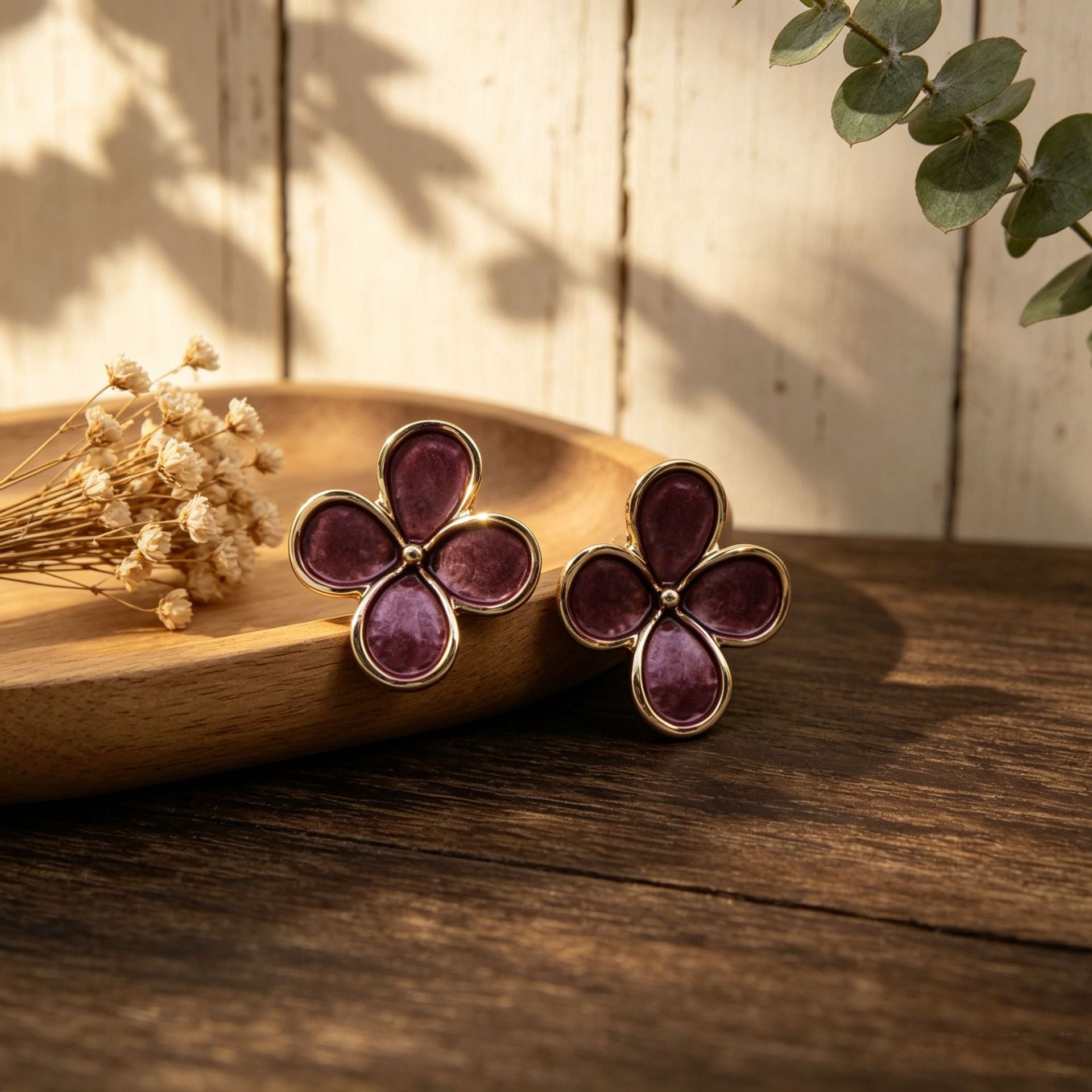 Handmade Lucky Heart Stud Earrings For Women With 304 Stainless Steel Zinc Alloy Material, Perfect For St. Patrick's Day