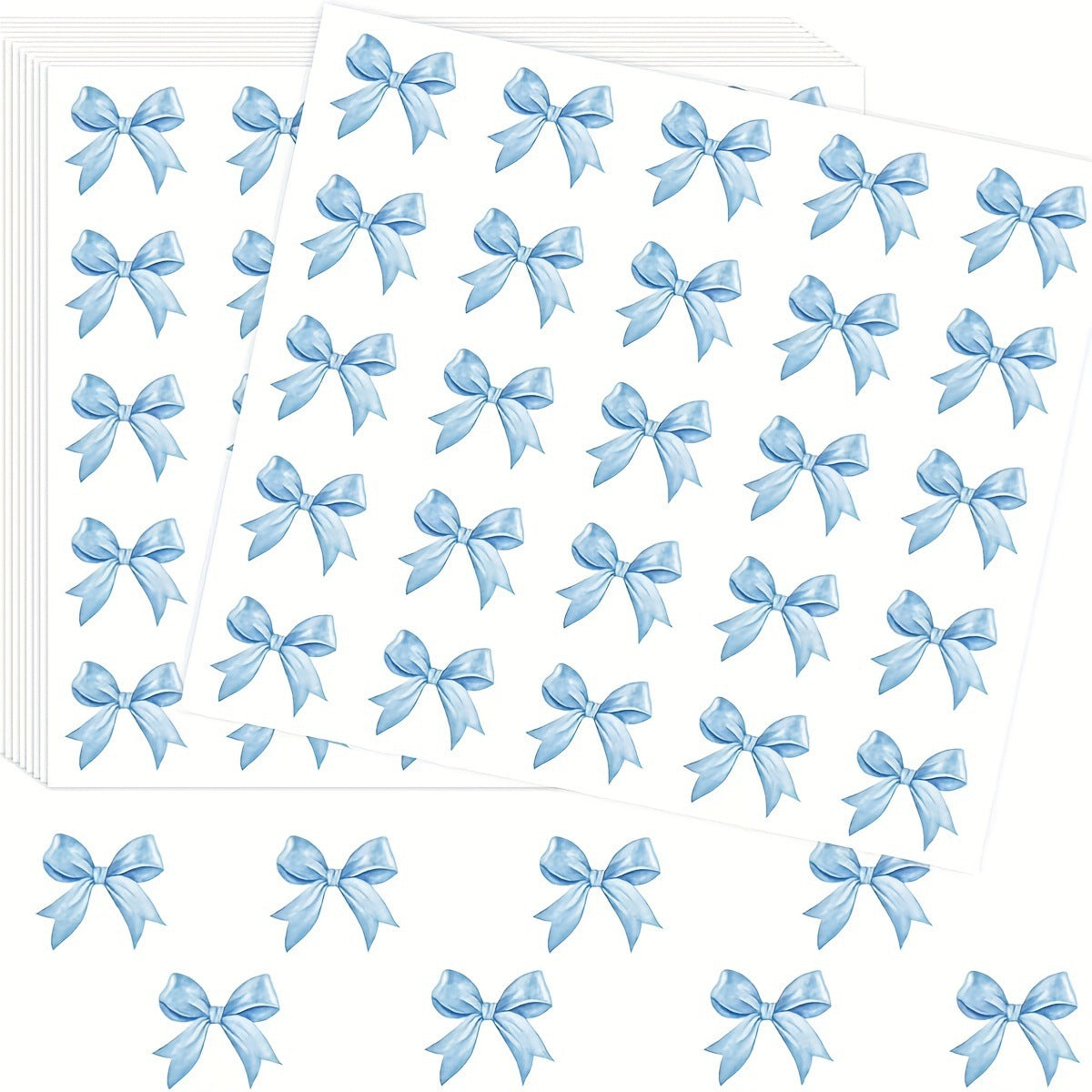 Bow Tie Paper Stickers, Creative Stationery For Decoration And Craft Projects