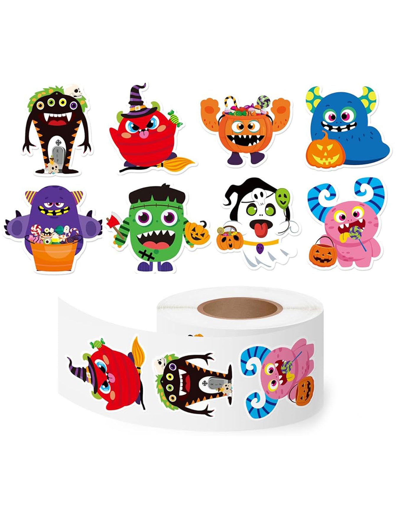 Halloween Graffiti Stickers In PVC Self-Adhesive Material, Perfect For Festival Decoration