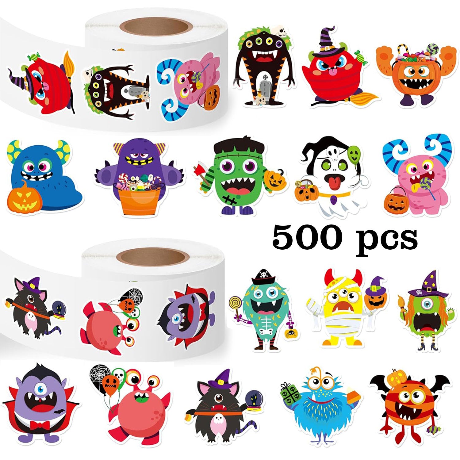 Halloween Graffiti Stickers In PVC Self-Adhesive Material, Perfect For Festival Decoration