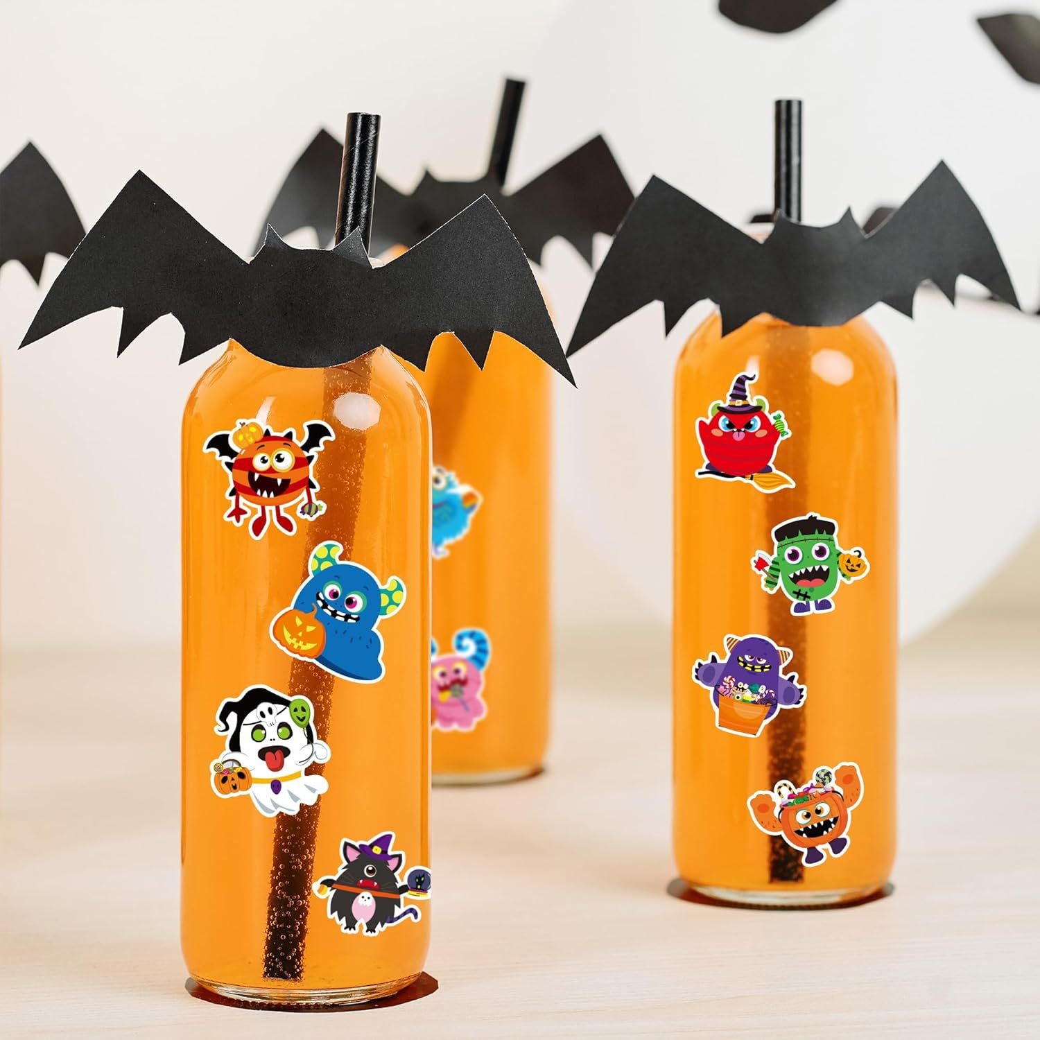 Halloween Graffiti Stickers In PVC Self-Adhesive Material, Perfect For Festival Decoration