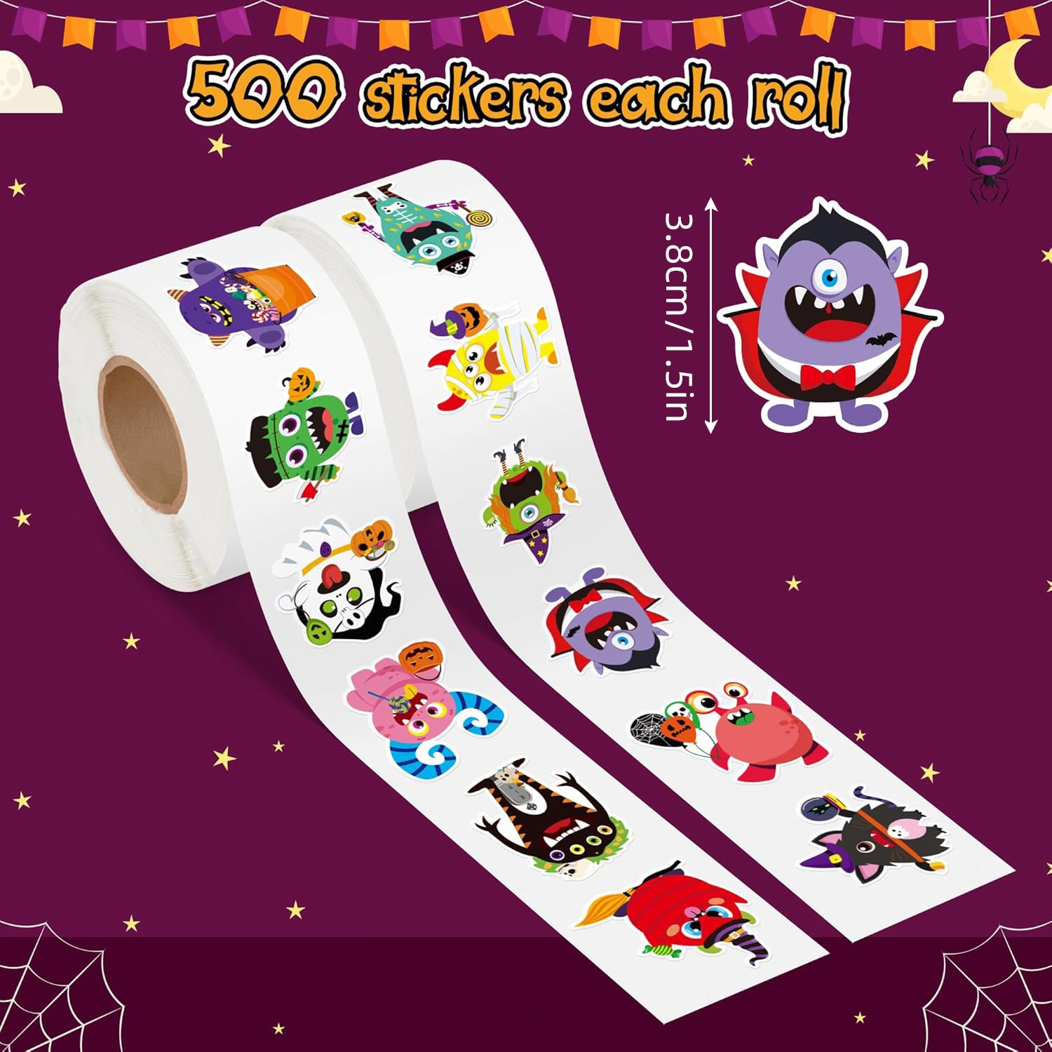 Halloween Graffiti Stickers In PVC Self-Adhesive Material, Perfect For Festival Decoration