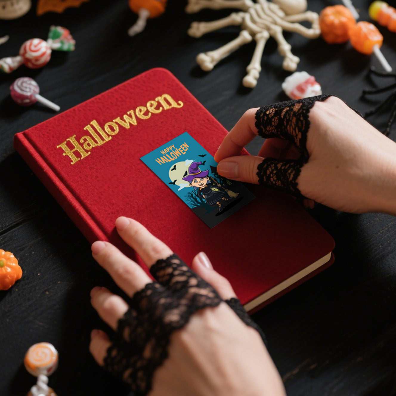 Halloween Graffiti Stickers In Festival Style Made Of Durable PVC Self-Adhesive Material For Creative Decoration
