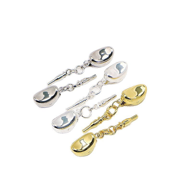 5 PCS Copper Jewelry Buckles With 18K Real Gold Electroplated Finish In Sweet Style, Gold Color Accessories