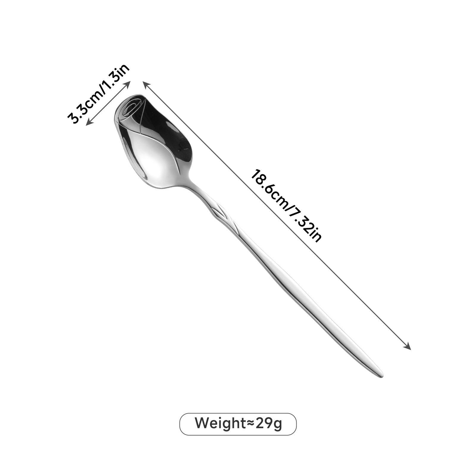 Cute Solid Color Spoon For Kitchen And Dining, Perfect For Western Tableware