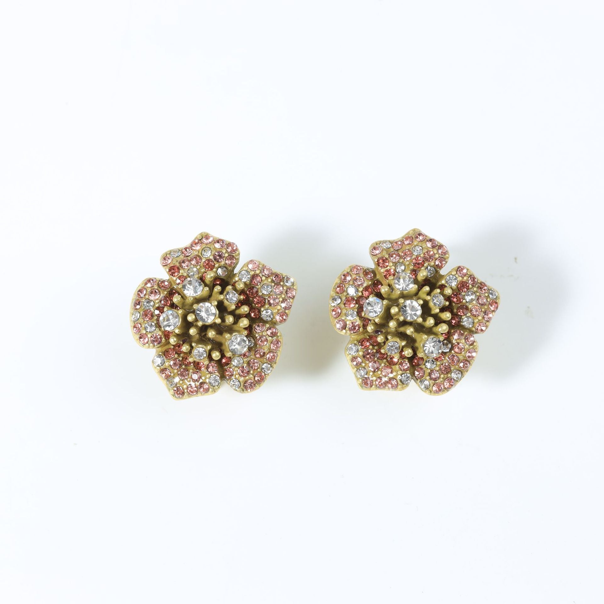 Butterfly Enamel Stud Earrings For Women With 925 Sterling Silver Posts And Electroplated Copper Alloy Featuring Rhinestone Inlay