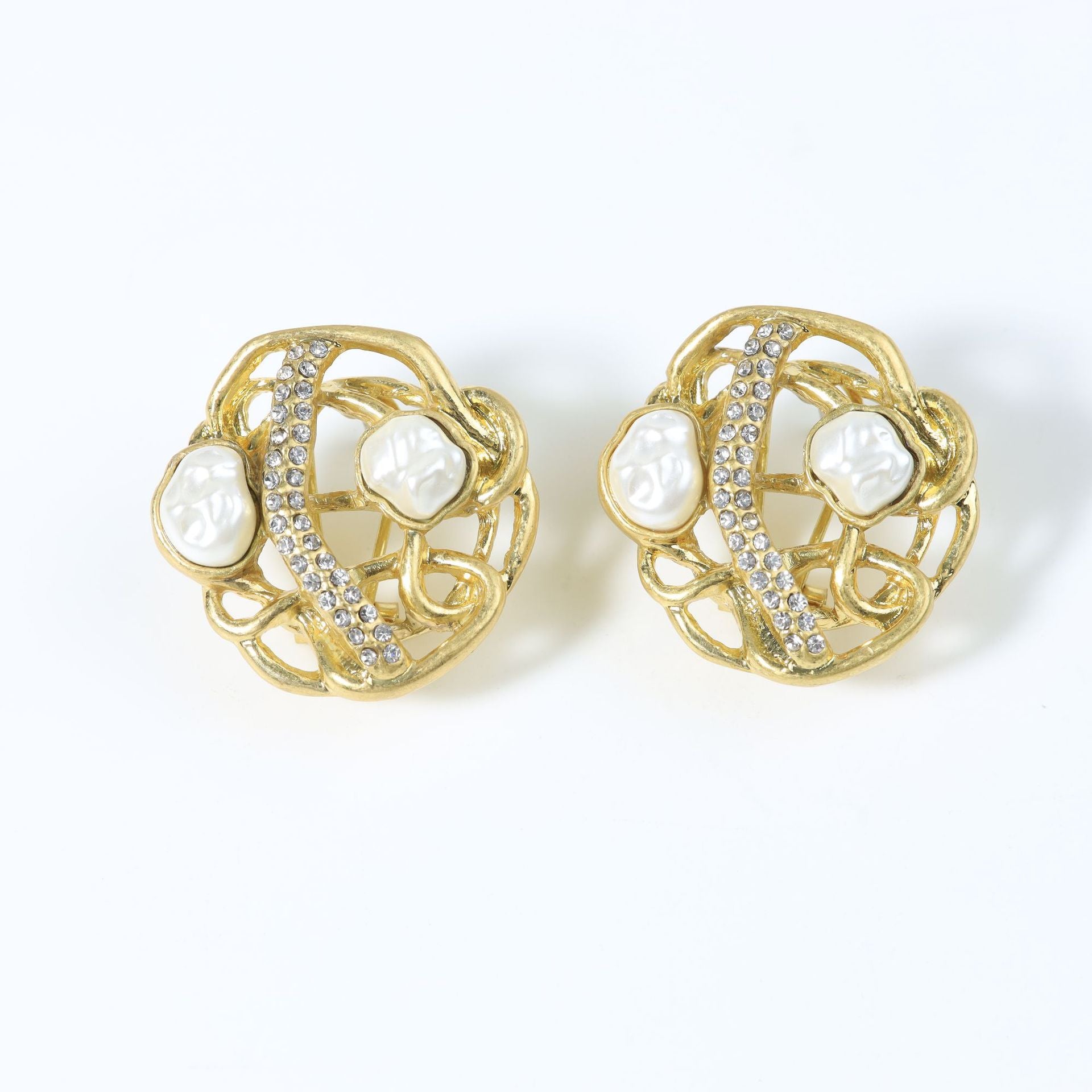 Butterfly Enamel Stud Earrings For Women With 925 Sterling Silver Posts And Electroplated Copper Alloy Featuring Rhinestone Inlay