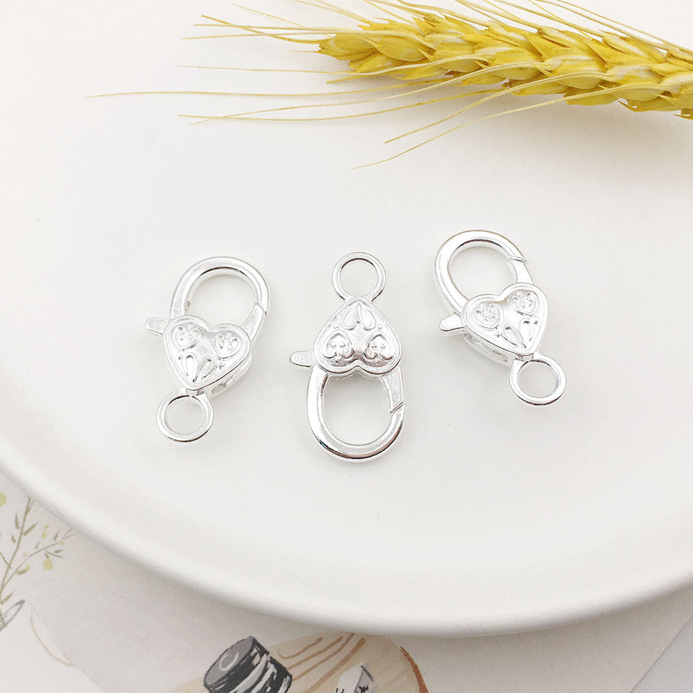 Heart Shape Alloy Jewelry Accessory With Electroplated Finish And Gold Lobster Trigger Clasp Closure In Sweet Style