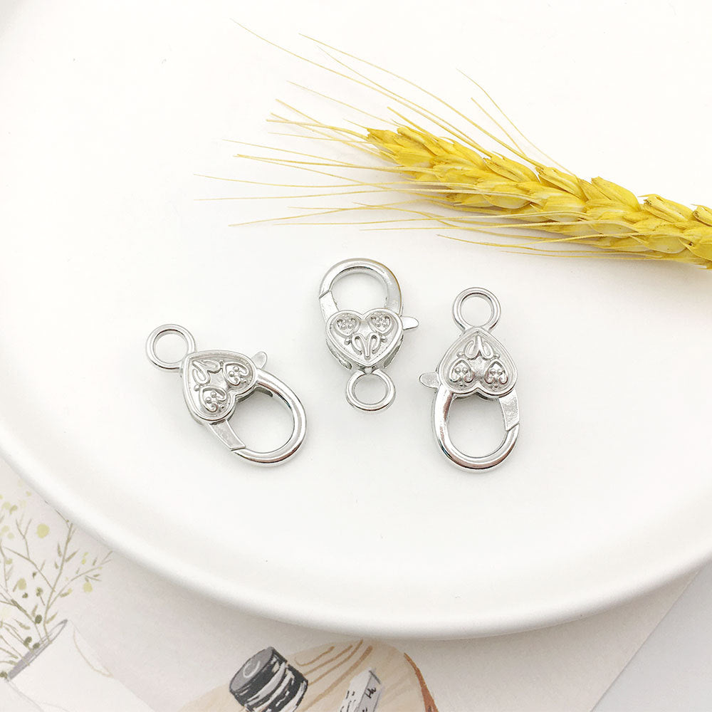 Heart Shape Alloy Jewelry Accessory With Electroplated Finish And Gold Lobster Trigger Clasp Closure In Sweet Style