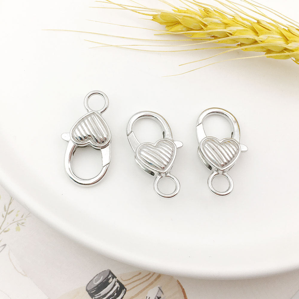 Heart Shape Alloy Jewelry Accessory With Electroplated Finish And Gold Lobster Trigger Clasp Closure In Sweet Style