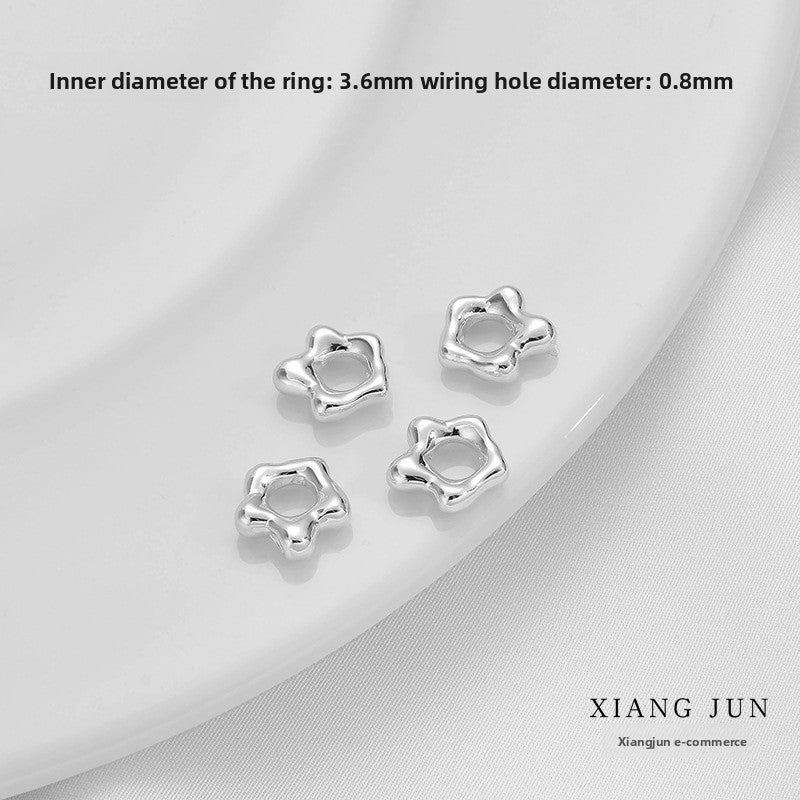 Flowers Copper Spacer Bars With Hole Size 3~3.9mm Featuring Electroplated 14K Real Gold Plated Finish, 1 PCS Package