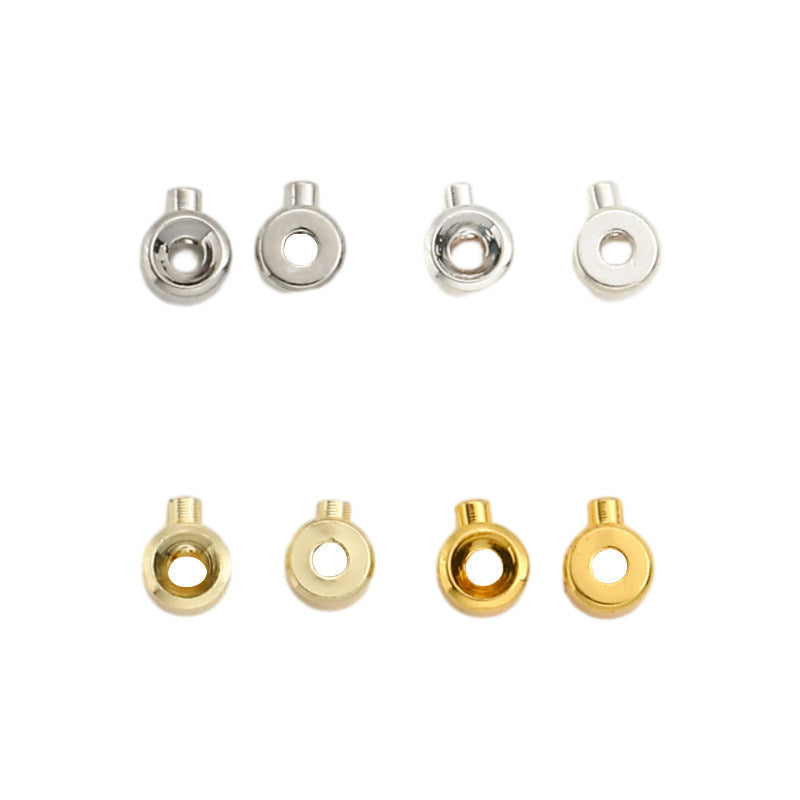 1 PCS 14k Gold Filled Cord End Cap For Jewelry Making, Electroplated Finish In Gold