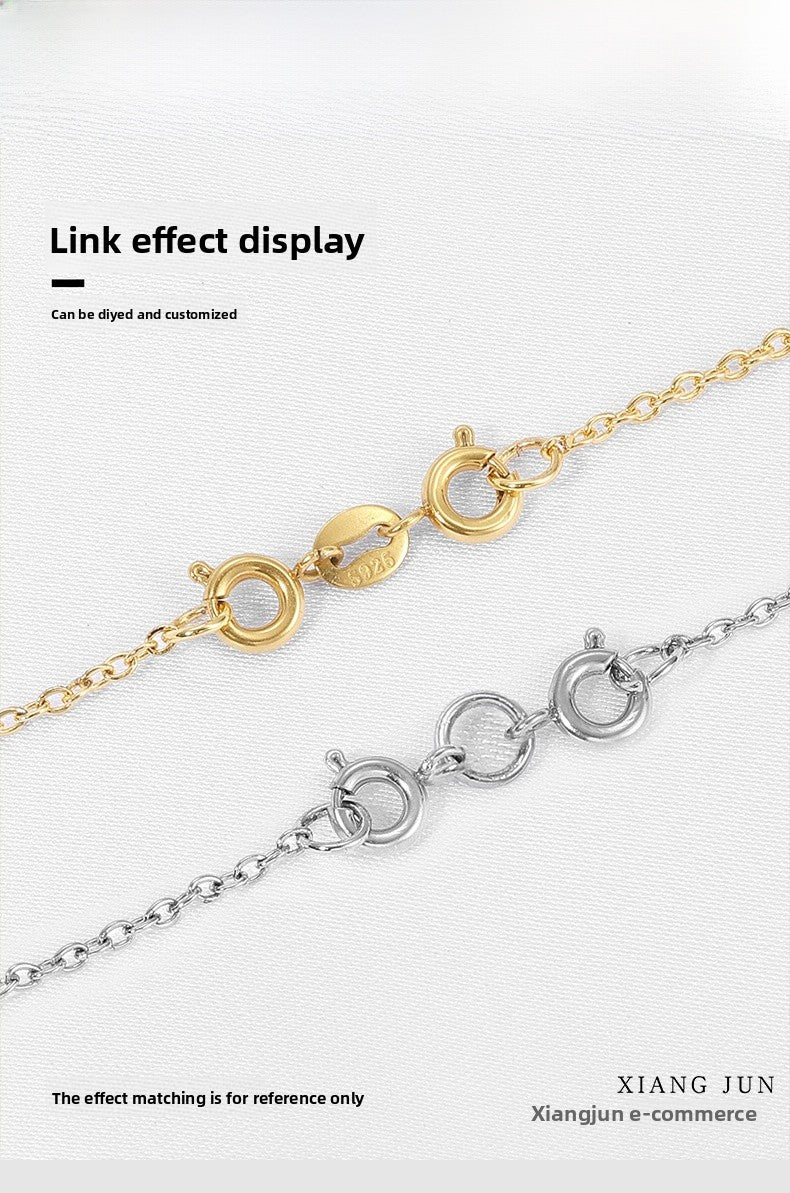 Electroplated Titanium Steel Jewelry Buckle With Double Ring Pattern, Spring Ring Clasp, 18K Gold Plated, 5mm Diameter, 1 PCS