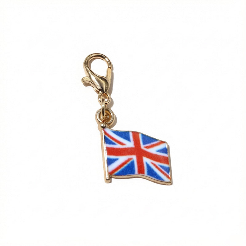 French Style National Flag Pendant With Enamel, Alloy Material, Lobster Clasp, Football World Cup Jewelry