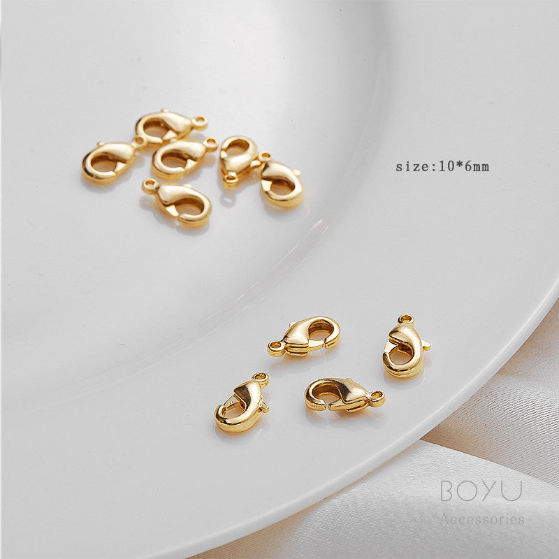 Original Design 14k Gold Filled Lobster Clasp Jewelry Accessory Featuring UV Plating And Lobster Trigger Clasp Closure