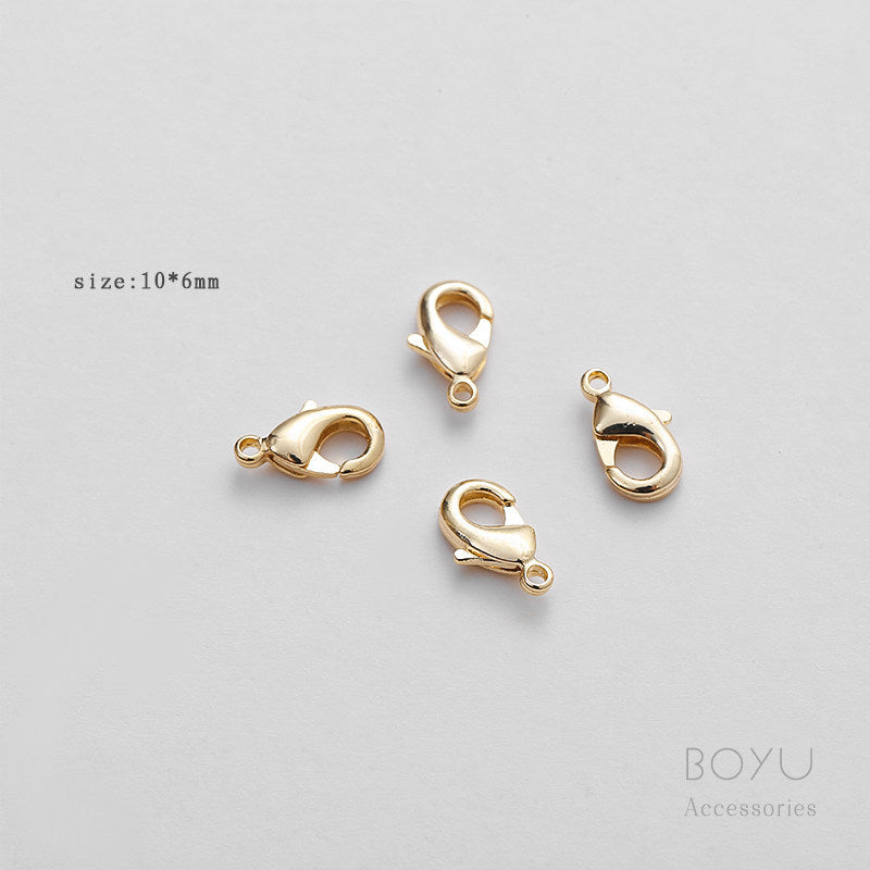 Original Design 14k Gold Filled Lobster Clasp Jewelry Accessory Featuring UV Plating And Lobster Trigger Clasp Closure