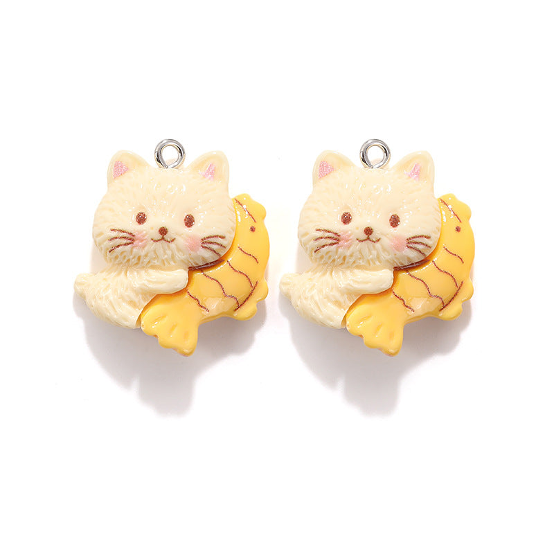 Fish Resin Pendant Featuring Electroplated Finish For Jewelry Accessories