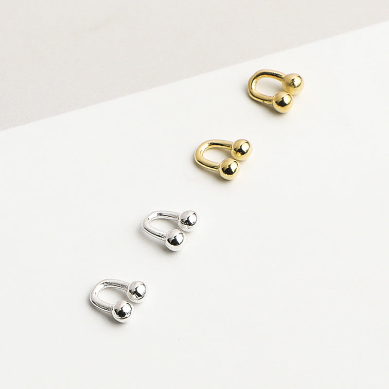 Handmade Polished 925 Sterling Silver Horseshoe Spacer Bars For DIY Jewelry