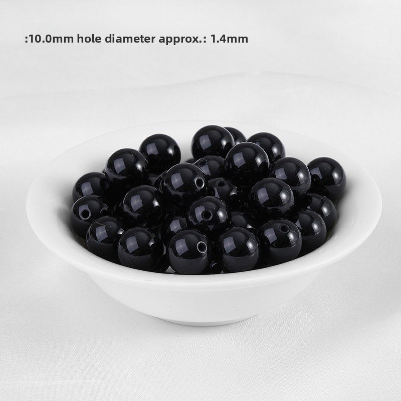 Handmade Agate Beads For Jewelry Making, Diameter 4mm, 5 PCS Package, Green, Original Design Accessories