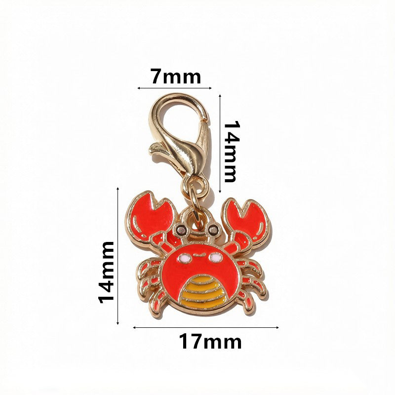 French Style Tortoise Pendant With Enamel Craft, Zinc Material, And Lobster Trigger Clasp Closure