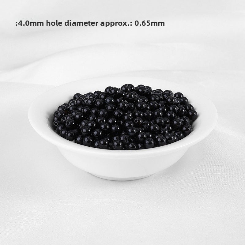 Handmade Agate Beads For Jewelry Making, Diameter 4mm, 5 PCS Package, Green, Original Design Accessories