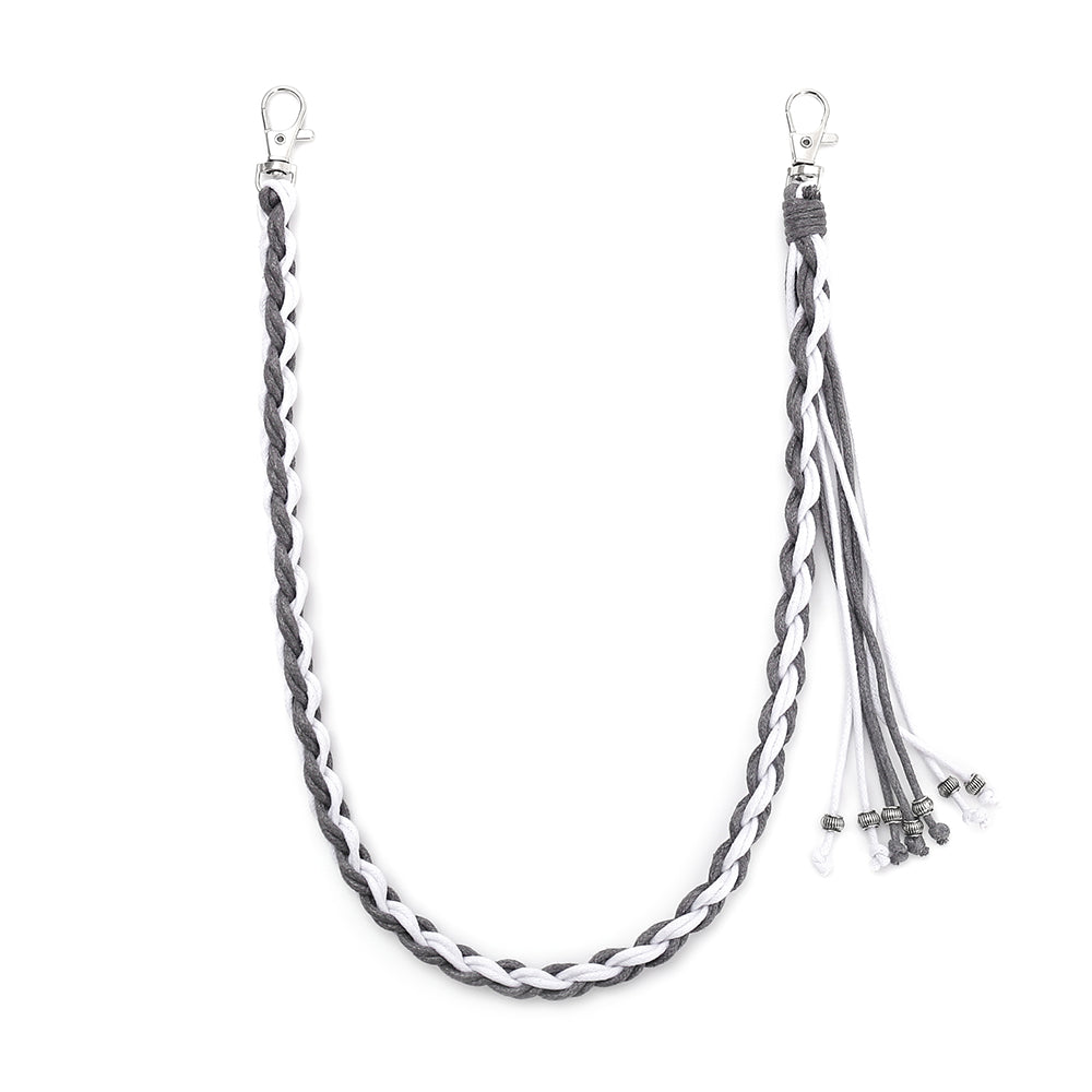 New Style Adult Waist Chain With Double Ring Buckle In Zinc Alloy Featuring Smooth Wax Line Material
