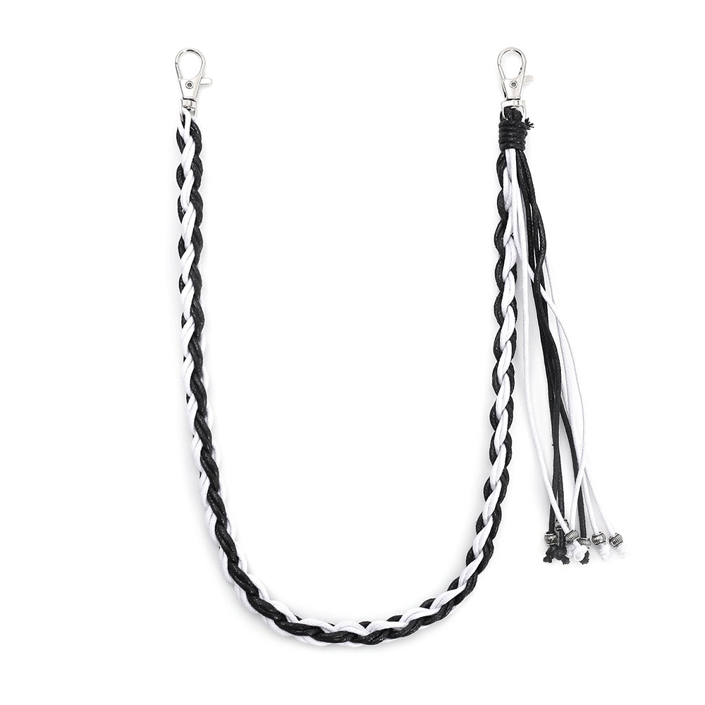 New Style Adult Waist Chain With Double Ring Buckle In Zinc Alloy Featuring Smooth Wax Line Material