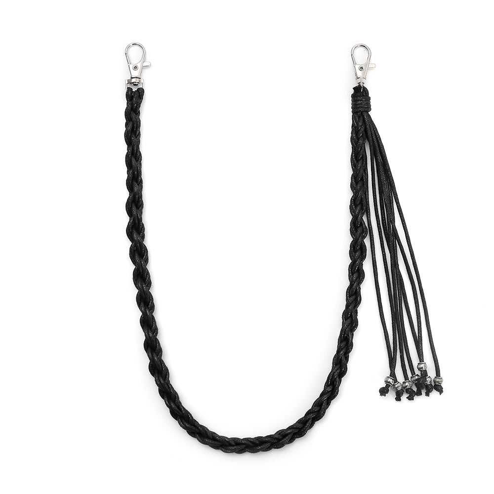 New Style Adult Waist Chain With Double Ring Buckle In Zinc Alloy Featuring Smooth Wax Line Material