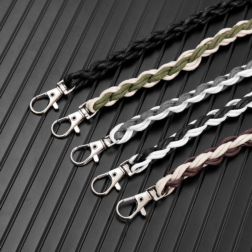 New Style Adult Waist Chain With Double Ring Buckle In Zinc Alloy Featuring Smooth Wax Line Material