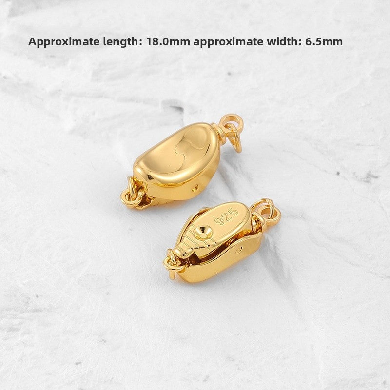 1 PCS Copper Cord End Cap With 18K Real Gold Plated Electroplated Finish In Gold For Jewelry Making